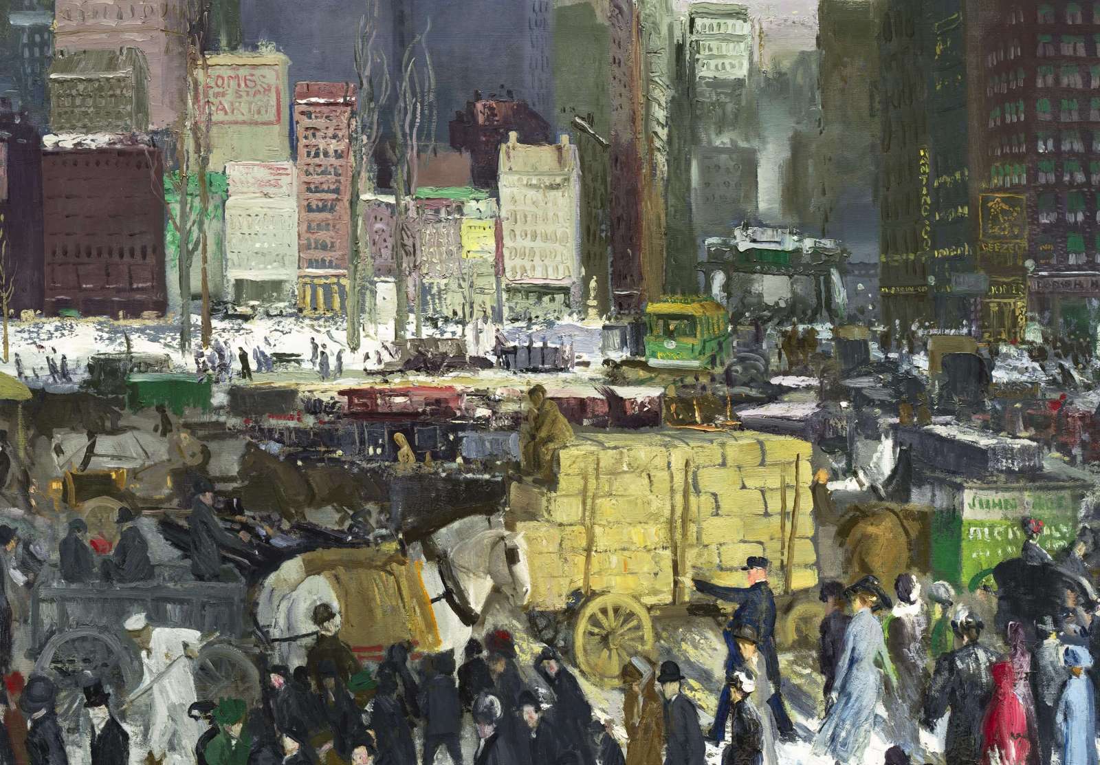 Reprodukcija „Niujorkas“, George Wesley Bellows (1911)