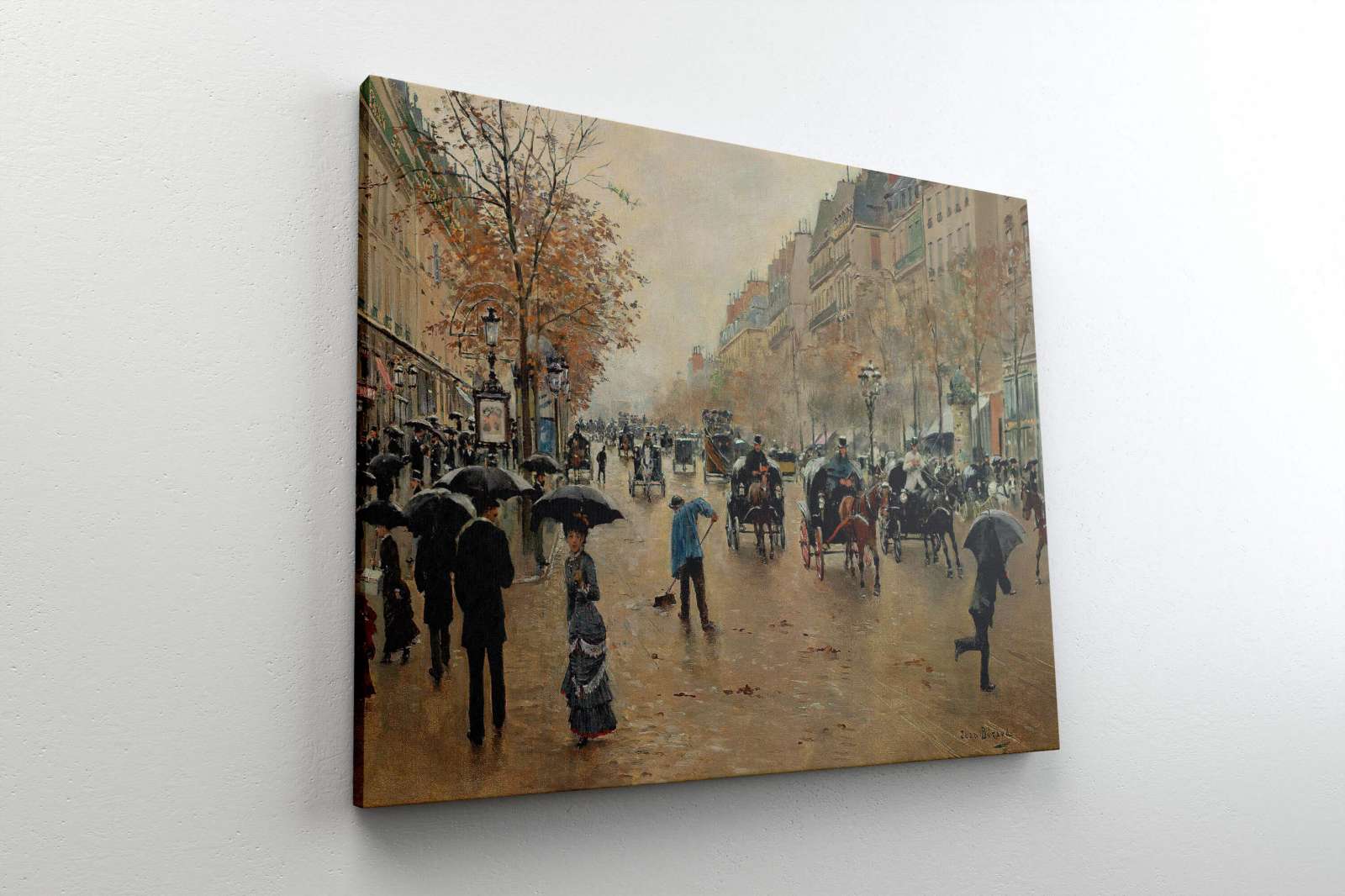 Reprodukcija „Poissonnière bulvaras rudenį“, Jean Béraud