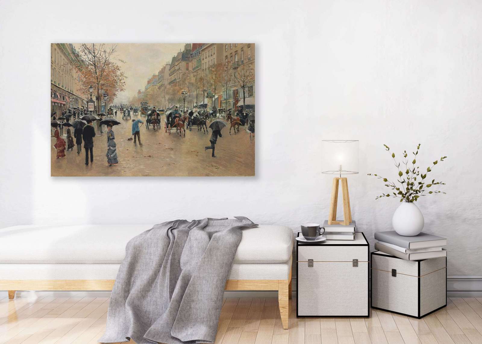 Reprodukcija „Poissonnière bulvaras rudenį“, Jean Béraud