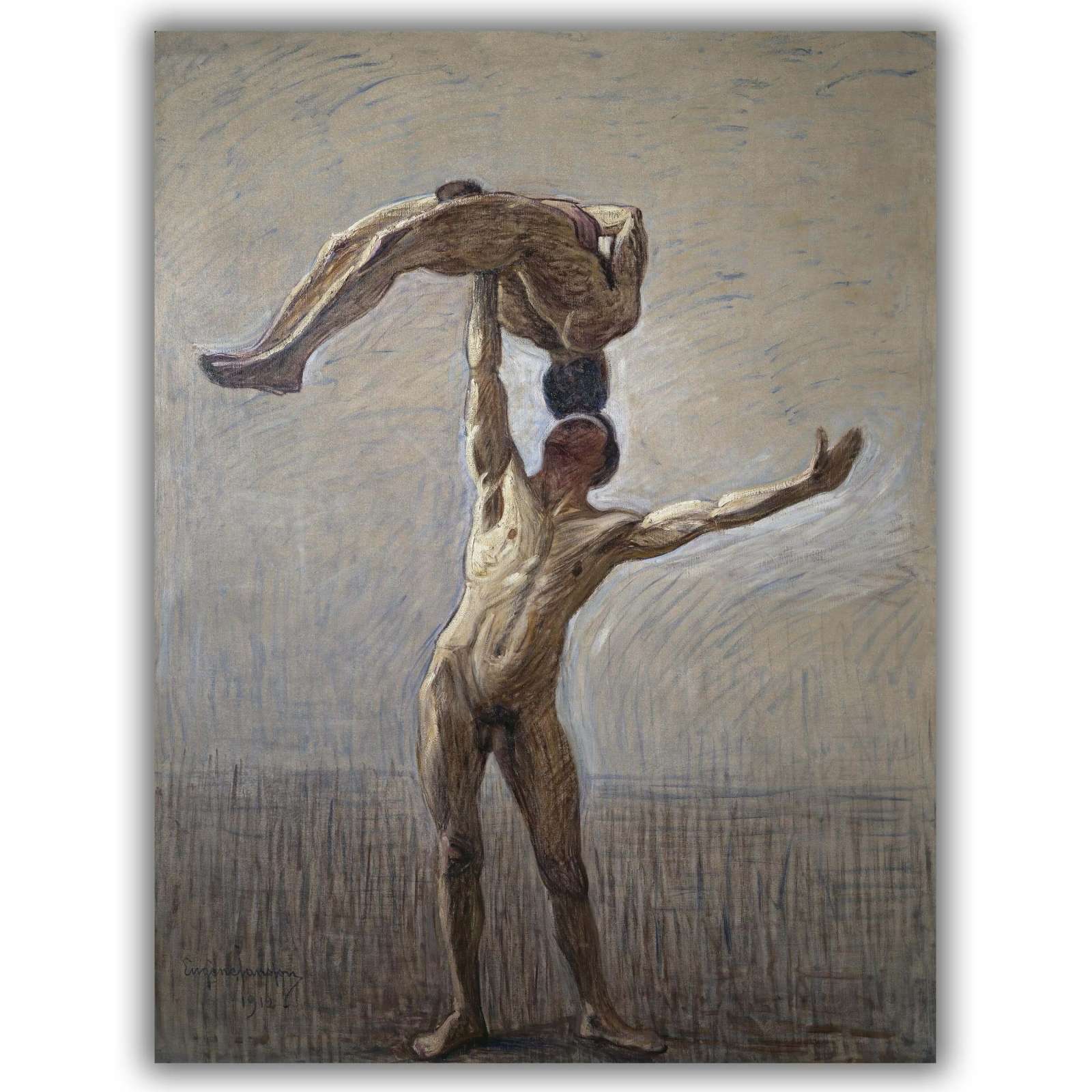 Reprodukcija „Atletai“, Eugène Jansson (1912)