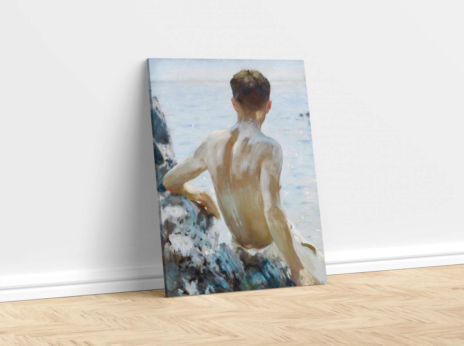 Reprodukcija „Paplūdimio studija“, Henry Scott Tuke