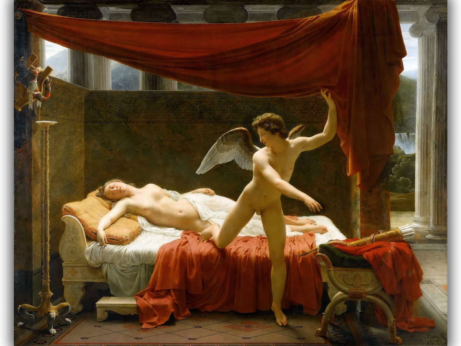 Reprodukcija „Kupidonas ir Psichė“, Francois Edouard Picot