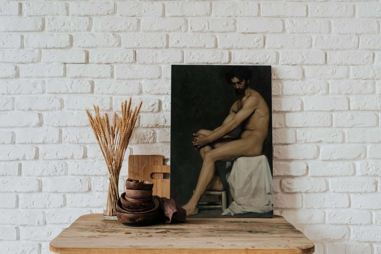 Reprodukcija „Sėdintis vyras“, Albert Edelfelt (1875)