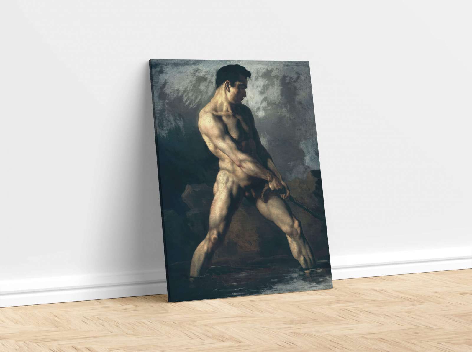 Reprodukcija „Nuogas vandenyje“, Théodore Géricault (1818)