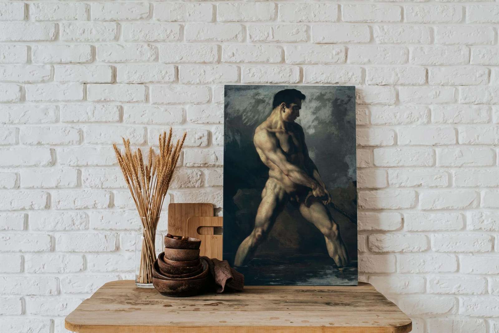 Reprodukcija „Nuogas vandenyje“, Théodore Géricault (1818)