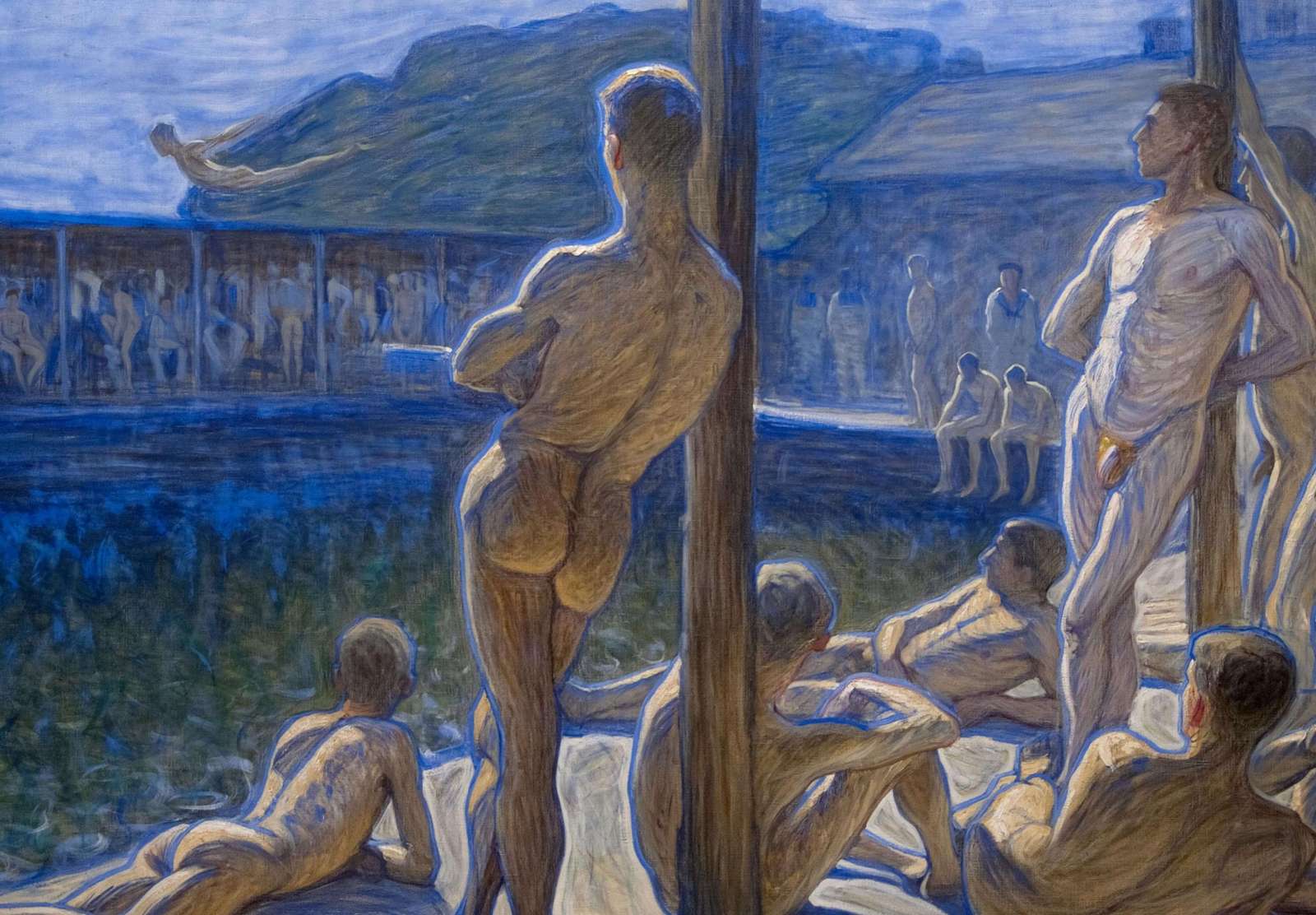 Reprodukcija „Karinio jūrų laivyno pirtis“, Eugène Jansson (1907)