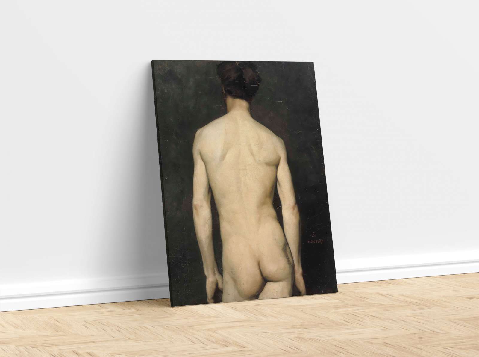 Reprodukcija „Vyro akademinė studija“, Albert Edelfelt (1874)
