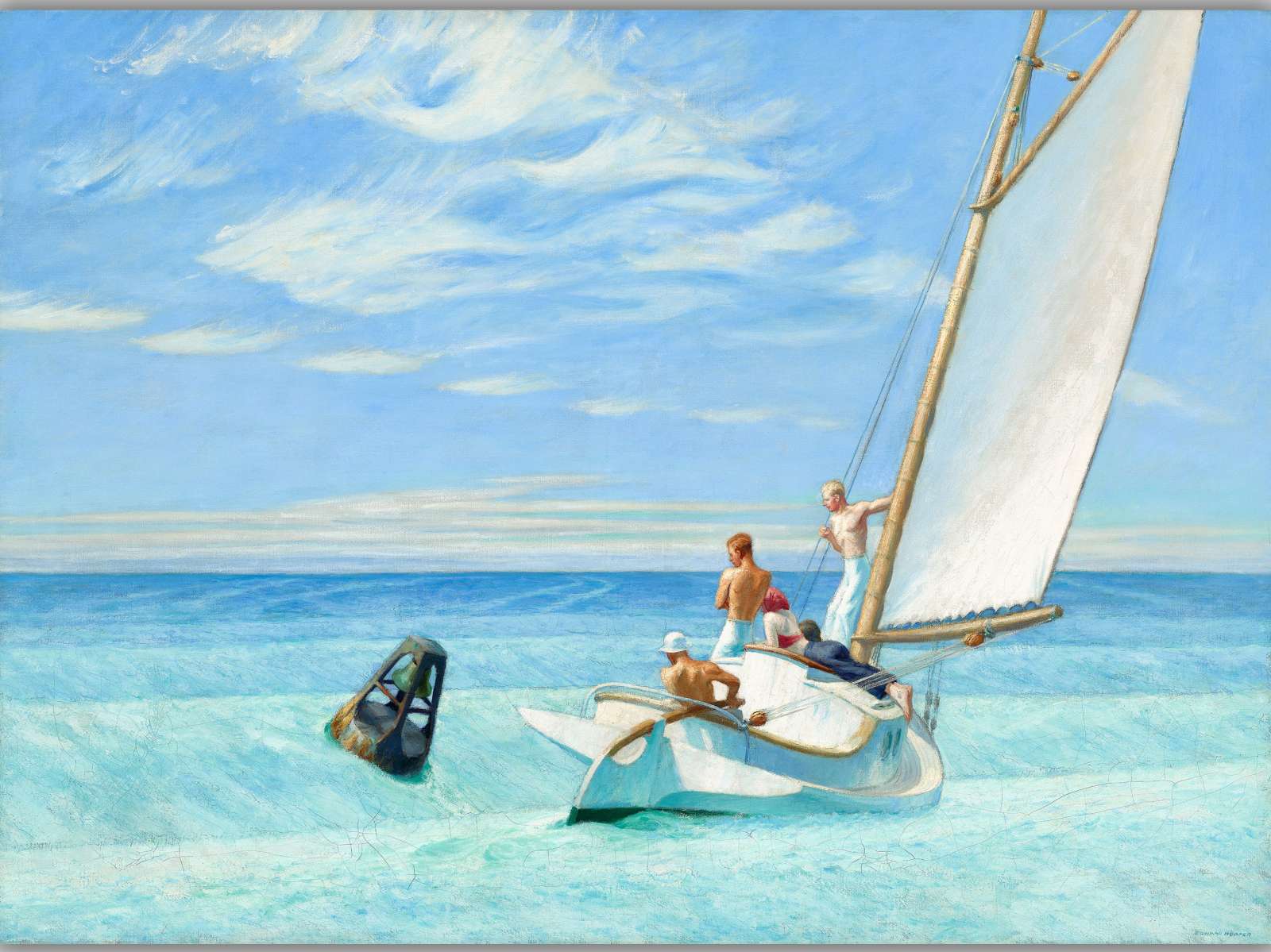 Reprodukcija „Bangavimas“, Edward Hopper (1939)