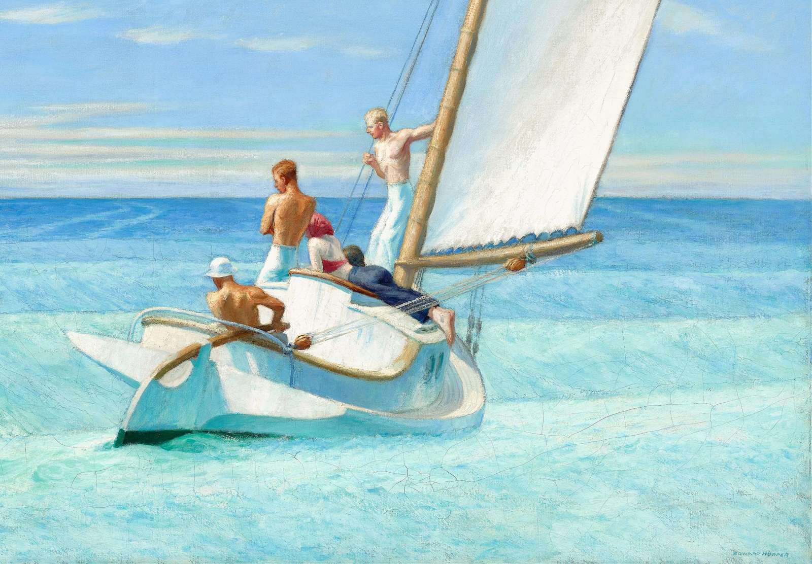 Reprodukcija „Bangavimas“, Edward Hopper (1939)