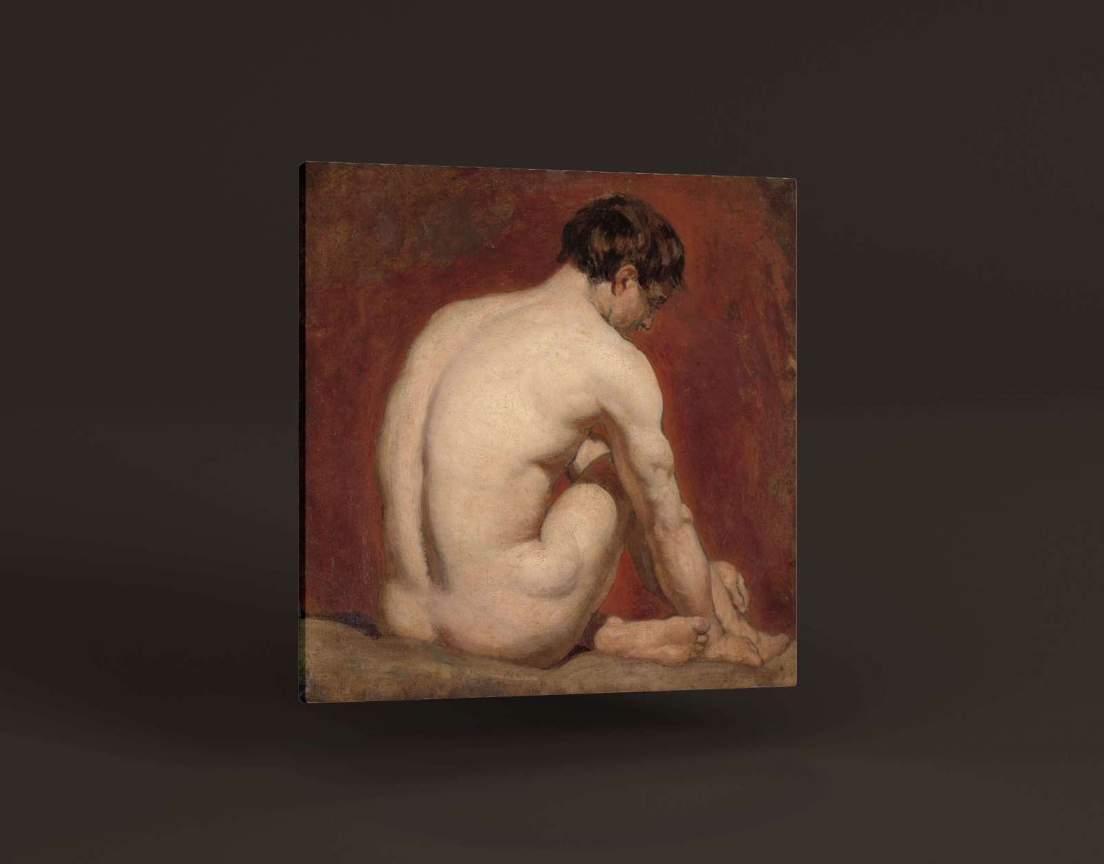 Reprodukcija „Sėdintis vyras iš nugaros“, William Etty
