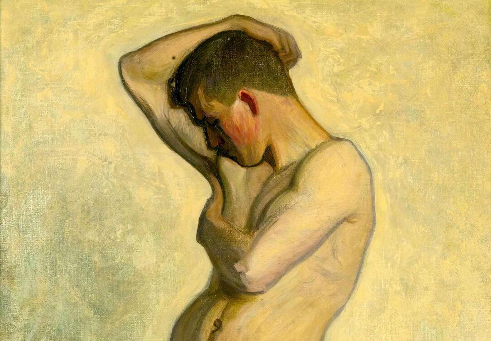 Reprodukcija „Nuogas vyras“, Eugène Jansson