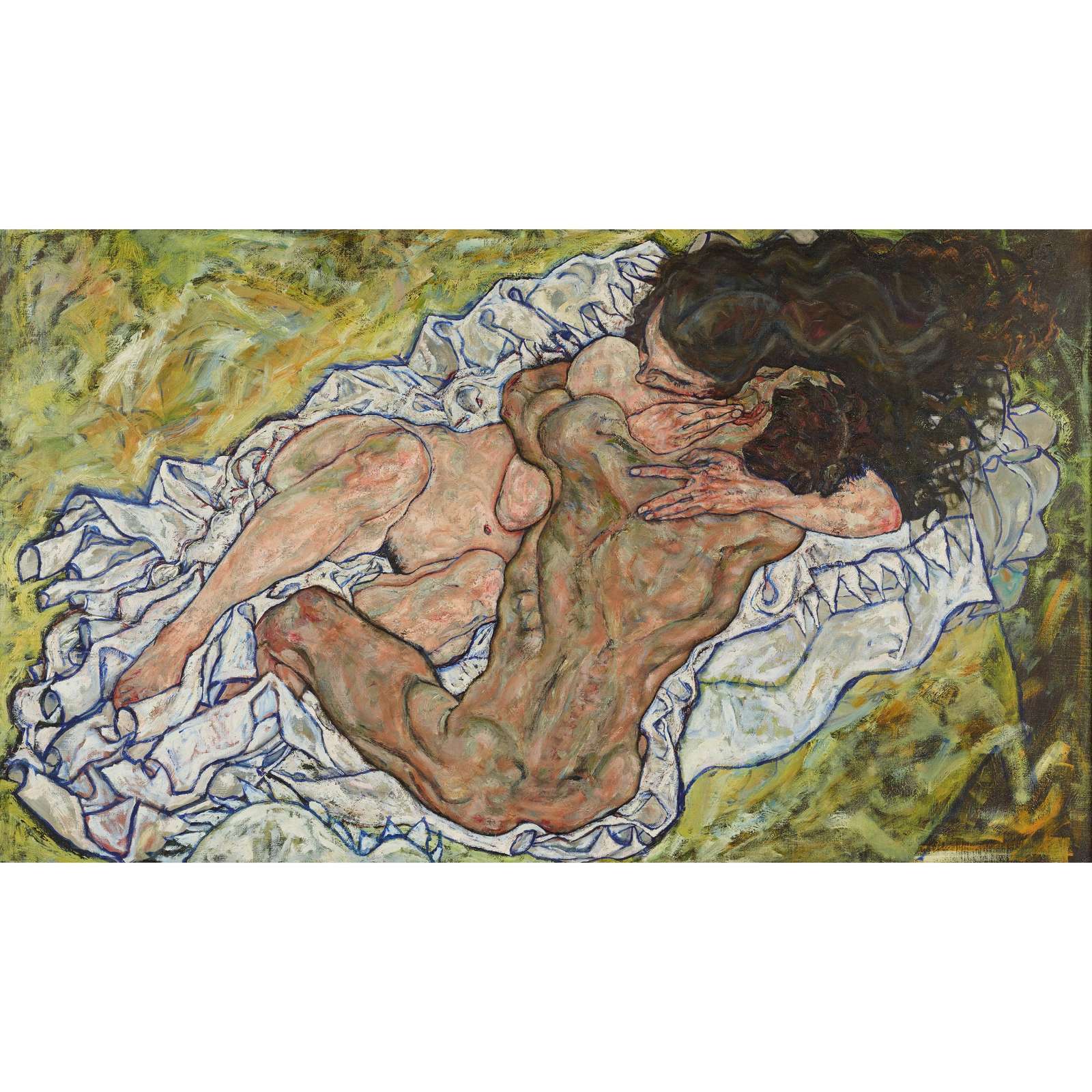 Reprodukcija „Apsikabinimas“, Egon Schiele (1917)