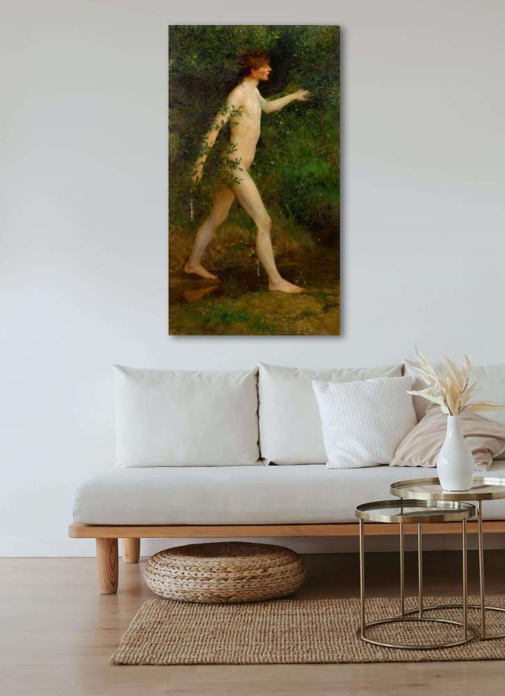Reprodukcija „Miško mauduolis“, Henry Scott Tuke