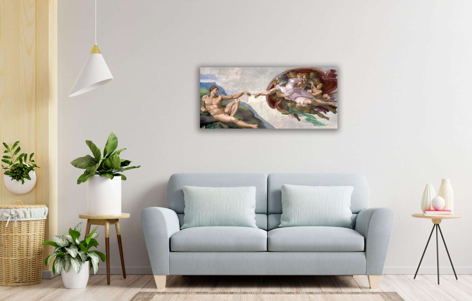 Reprodukcija „Adomo sukūrimas“, Michelangelo Buonarroti