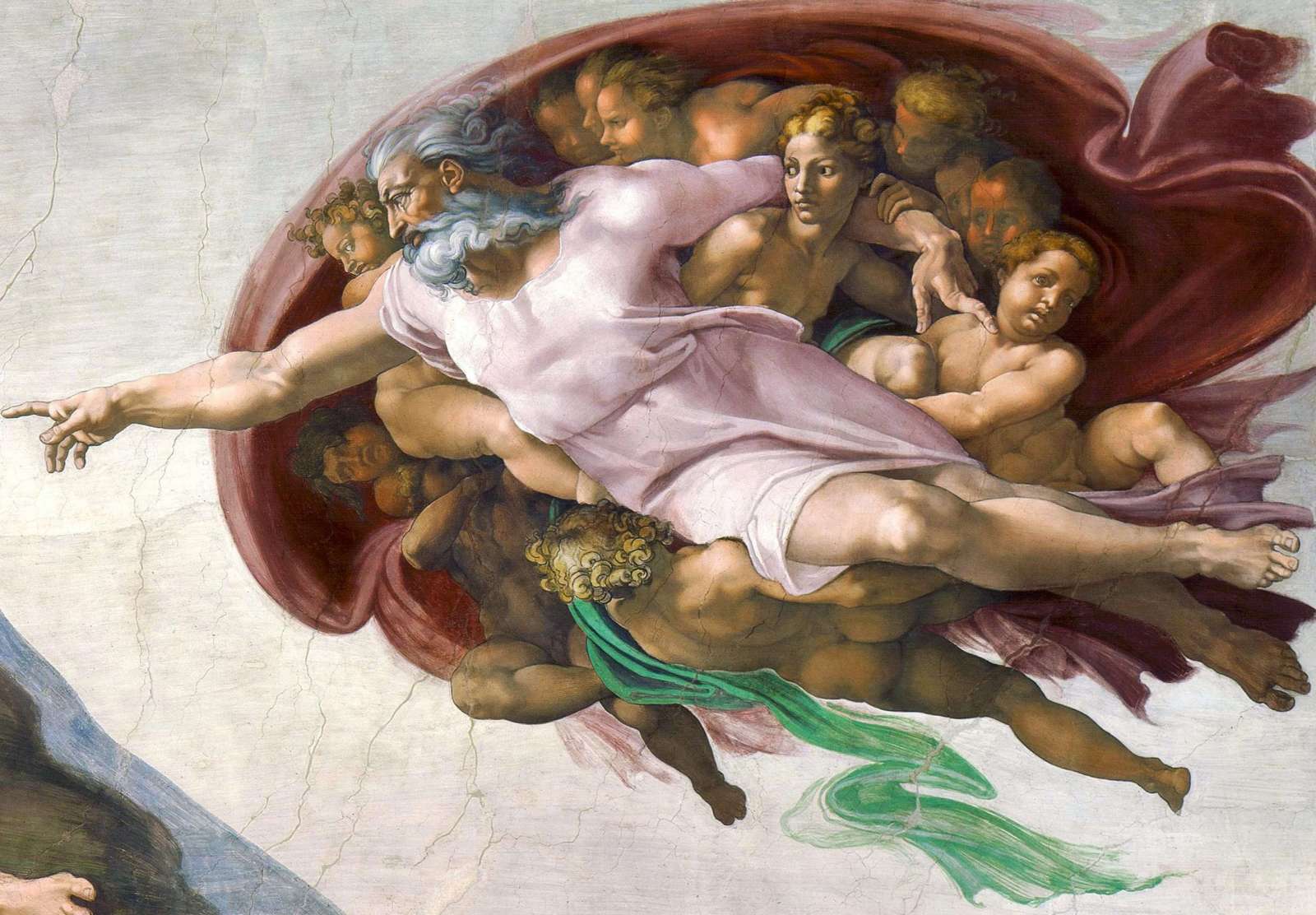 Reprodukcija „Adomo sukūrimas“, Michelangelo Buonarroti