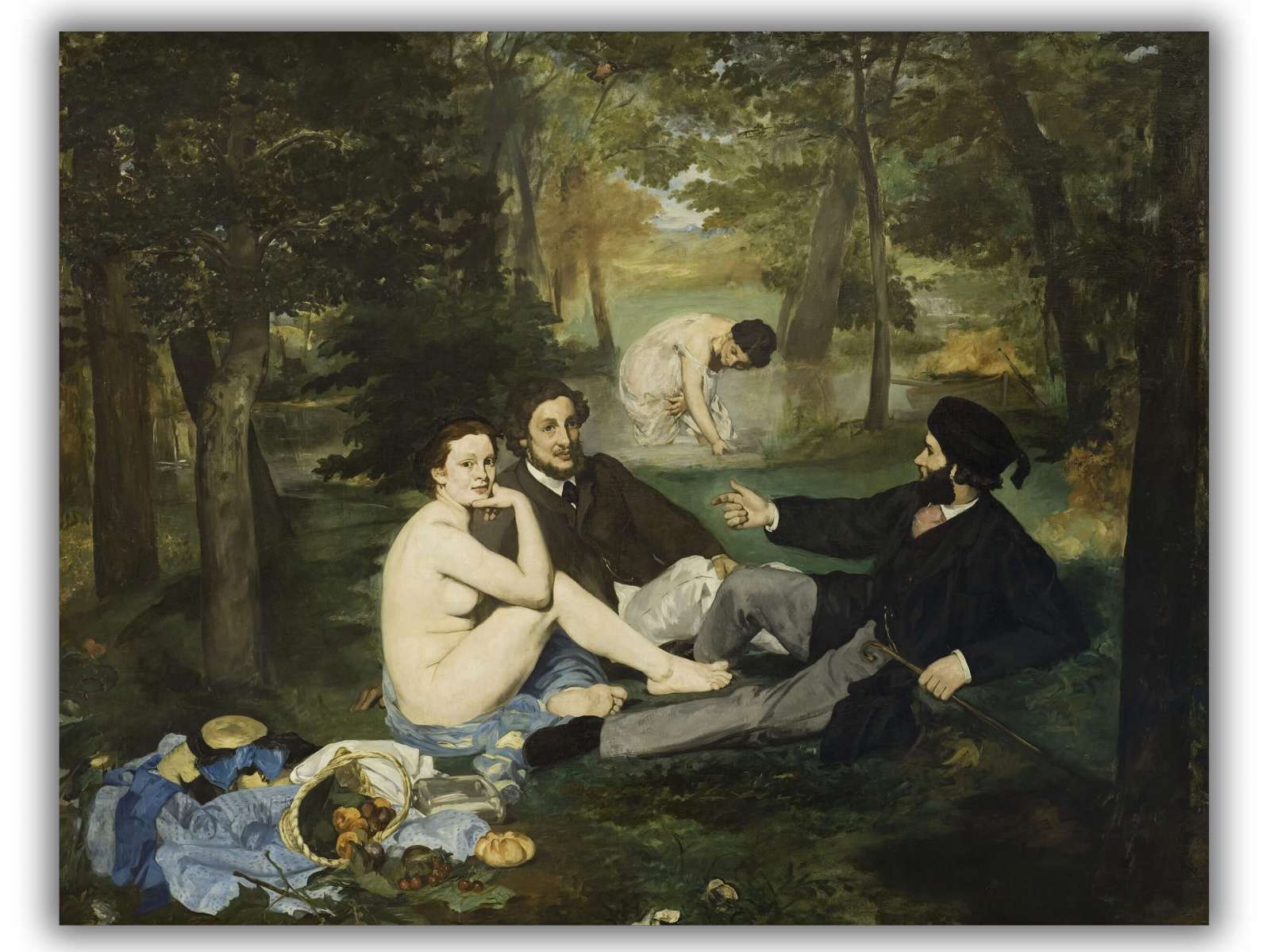 Reprodukcija „Pietūs ant žolės“, Édouard Manet (1863)