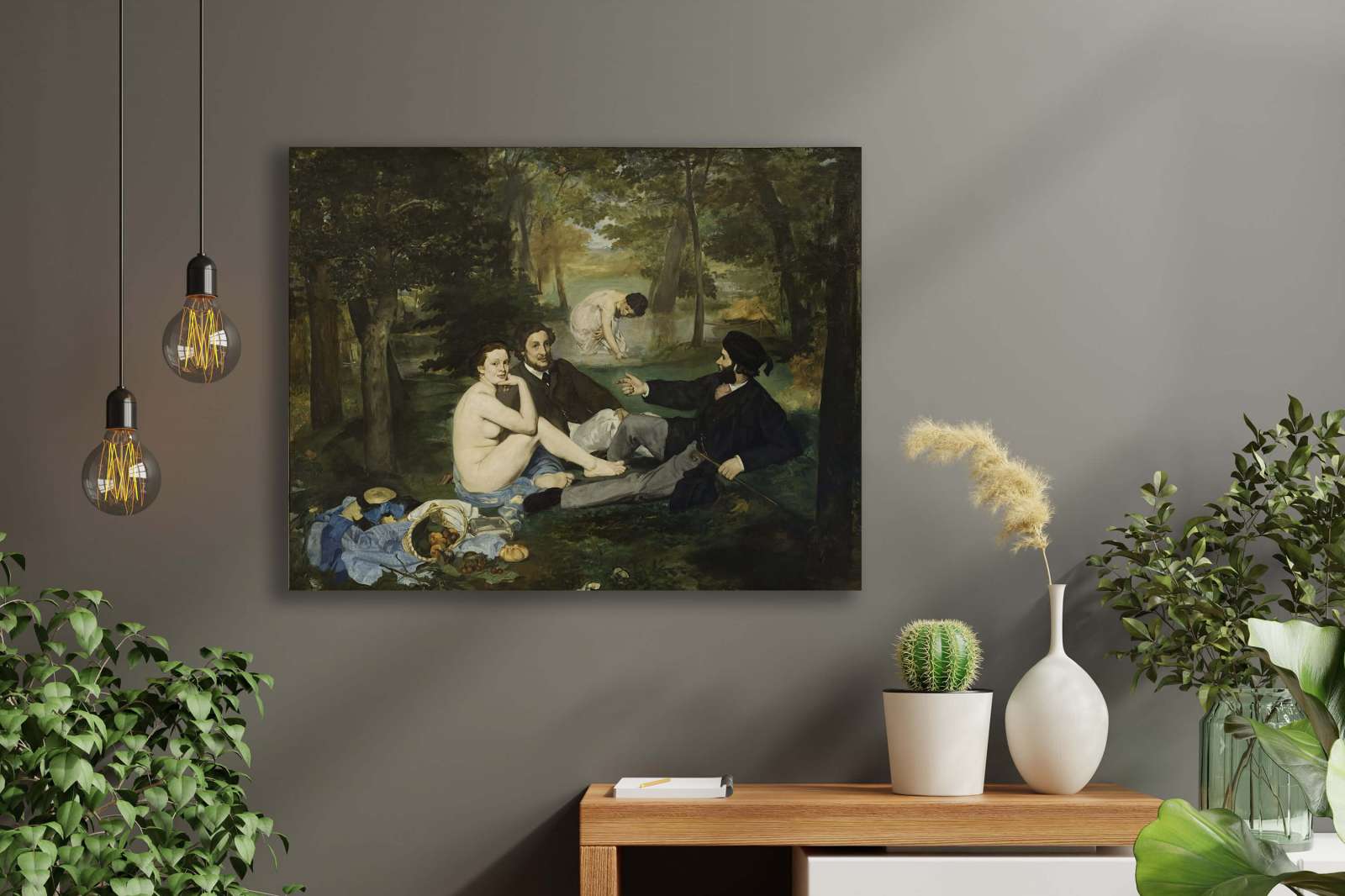Reprodukcija „Pietūs ant žolės“, Édouard Manet (1863)
