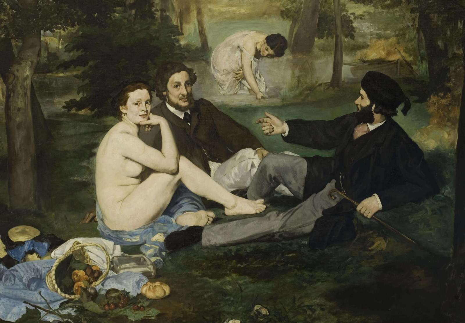 Reprodukcija „Pietūs ant žolės“, Édouard Manet (1863)