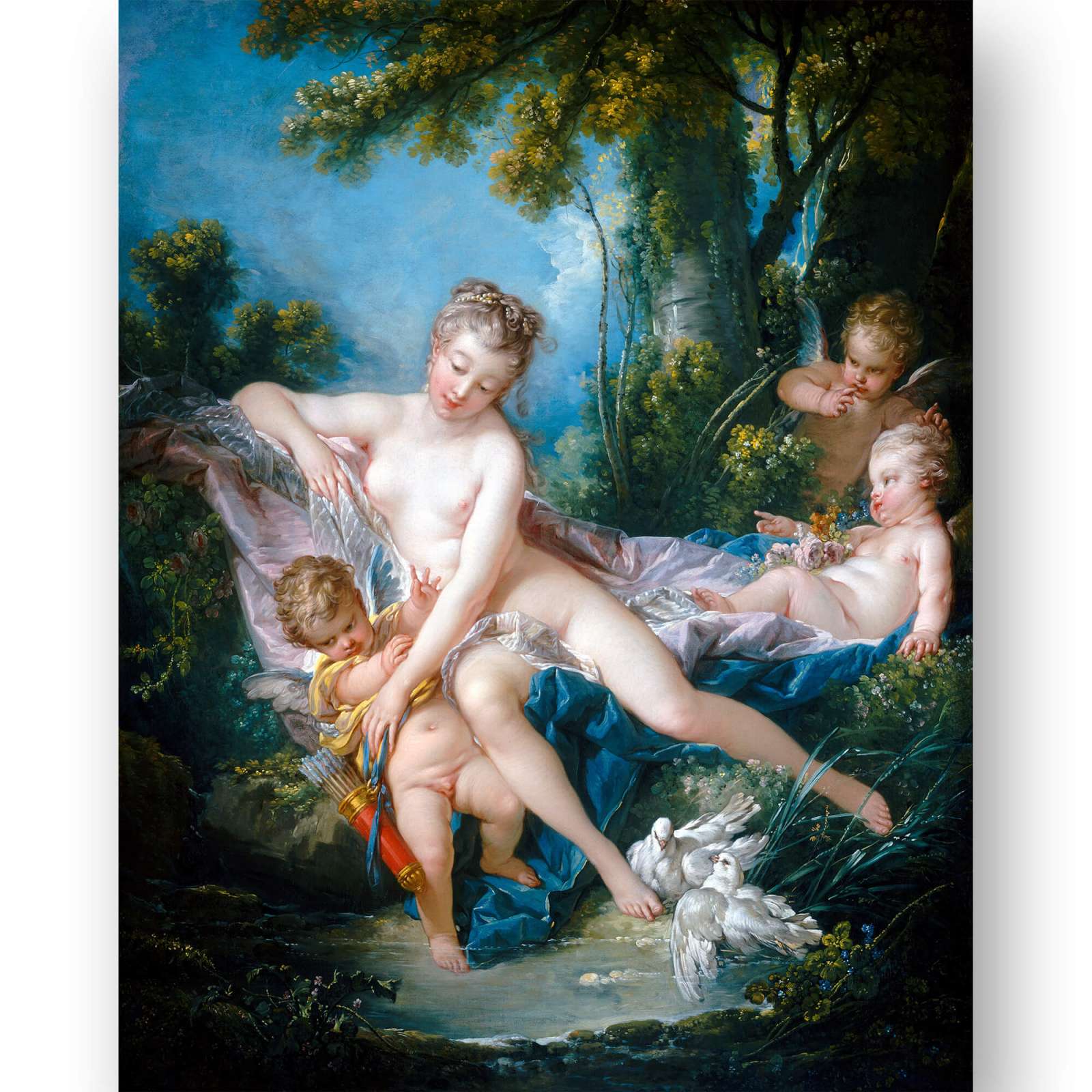 Reprodukcija „Paguodžianti Veneros meilė“, Francois Boucher (1751)