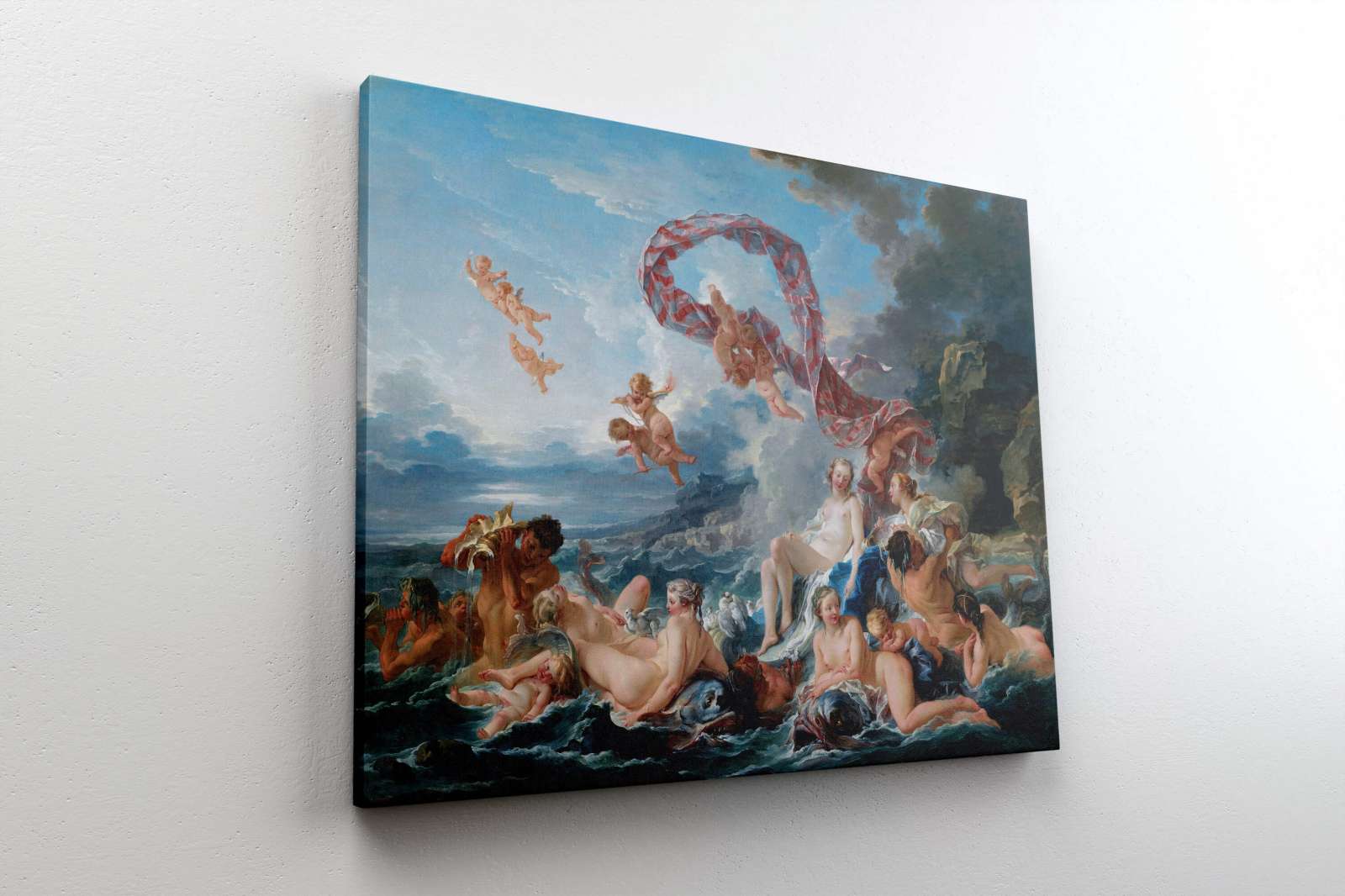 Reprodukcija „Veneros triumfas“, Francois Boucher (1740)