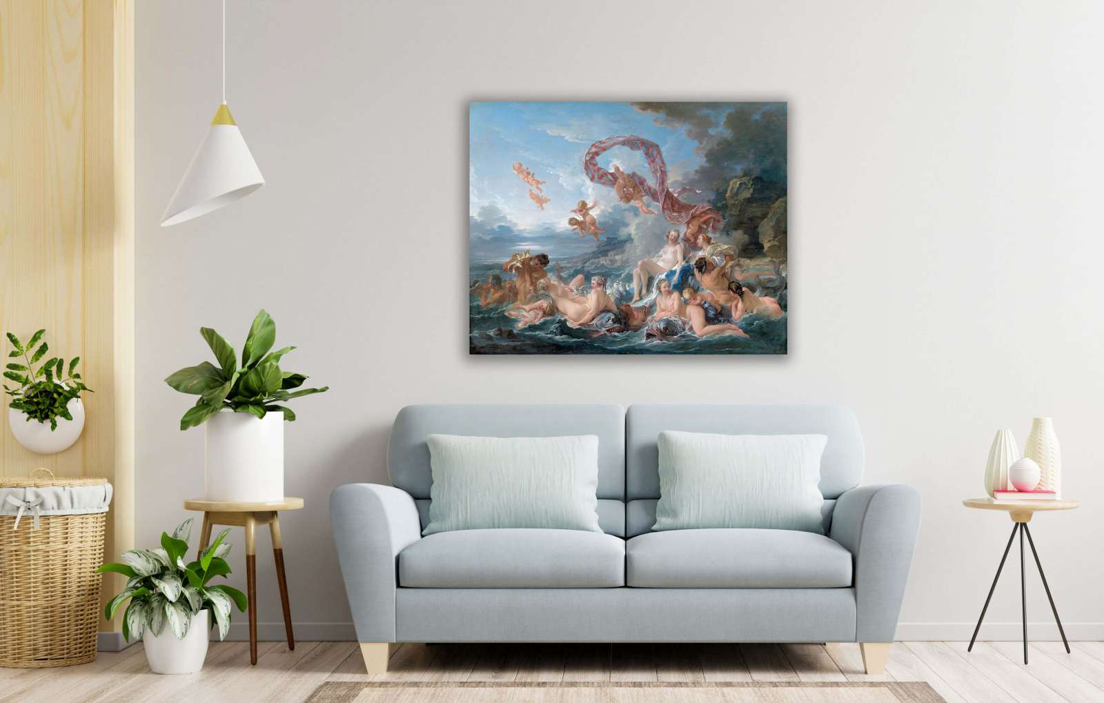 Reprodukcija „Veneros triumfas“, Francois Boucher (1740)