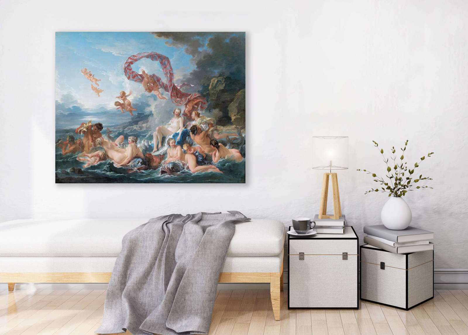 Reprodukcija „Veneros triumfas“, Francois Boucher (1740)