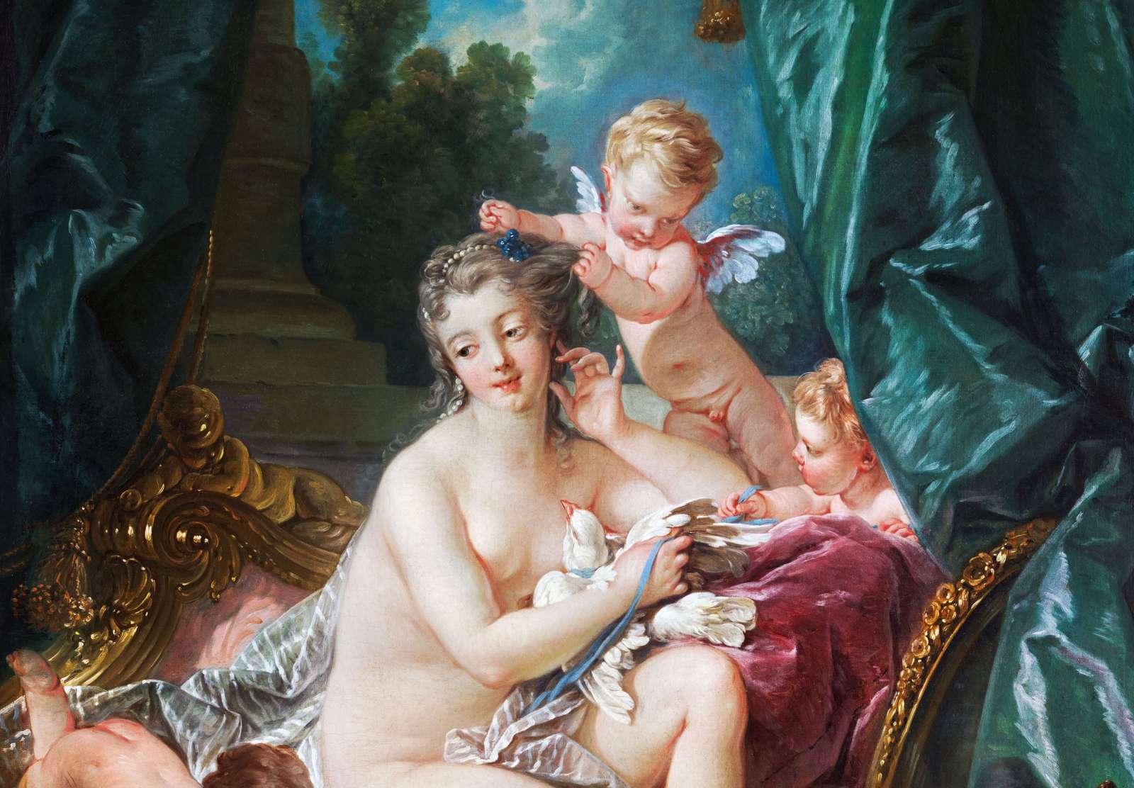 Reprodukcija „Veneros tualetas“, Francois Boucher (1751)