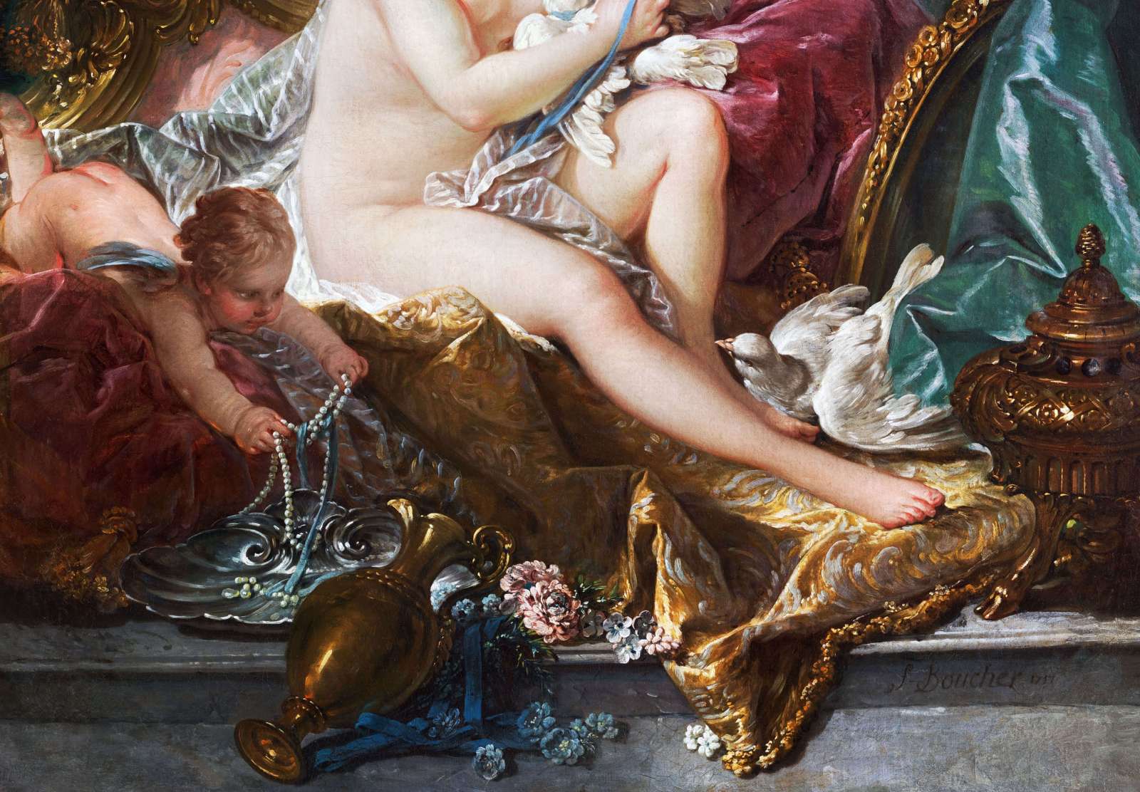 Reprodukcija „Veneros tualetas“, Francois Boucher (1751)