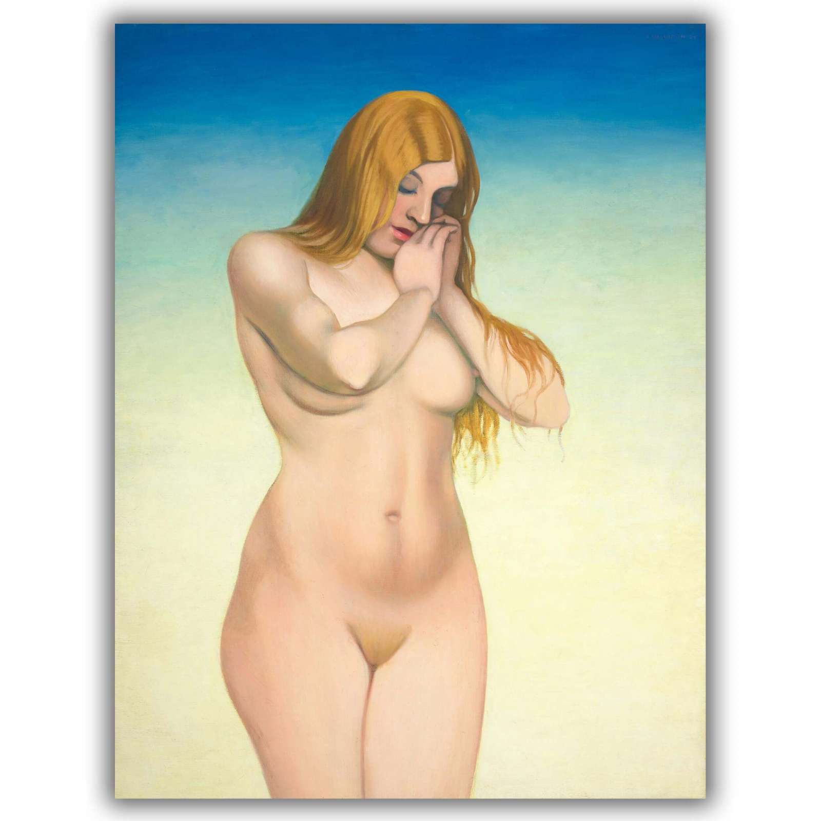 Reprodukcija „Nuoga blondinė“, Félix Vallotton (1921)