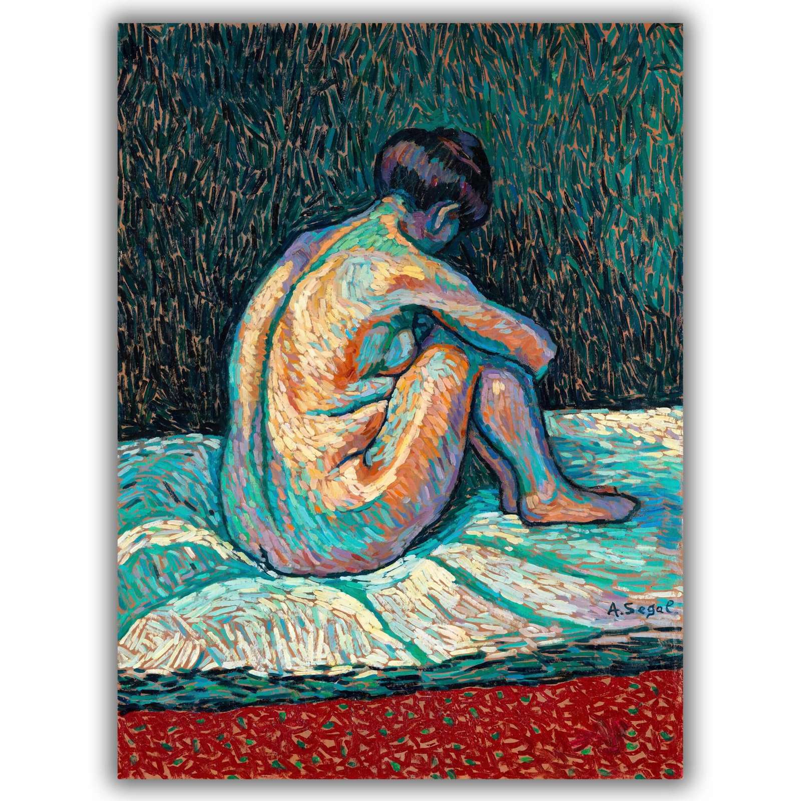 Reprodukcija „Nuoga moteris iš nugaros“, Arthur Segal (1910)