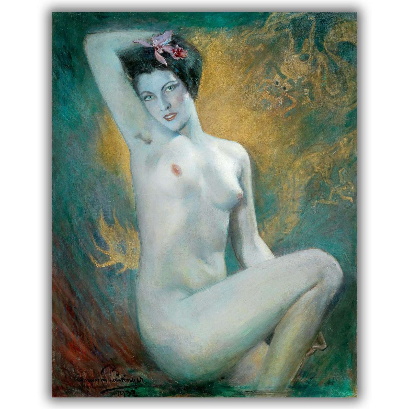 Reprodukcija „Nuoga moteris“, Clemens von Pausinger