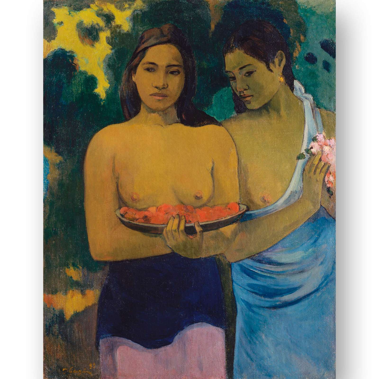 Reprodukcija „Dvi Taičio moterys“, Paul Gauguin (1899)