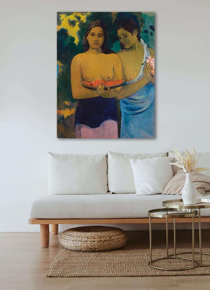 Reprodukcija „Dvi Taičio moterys“, Paul Gauguin (1899)