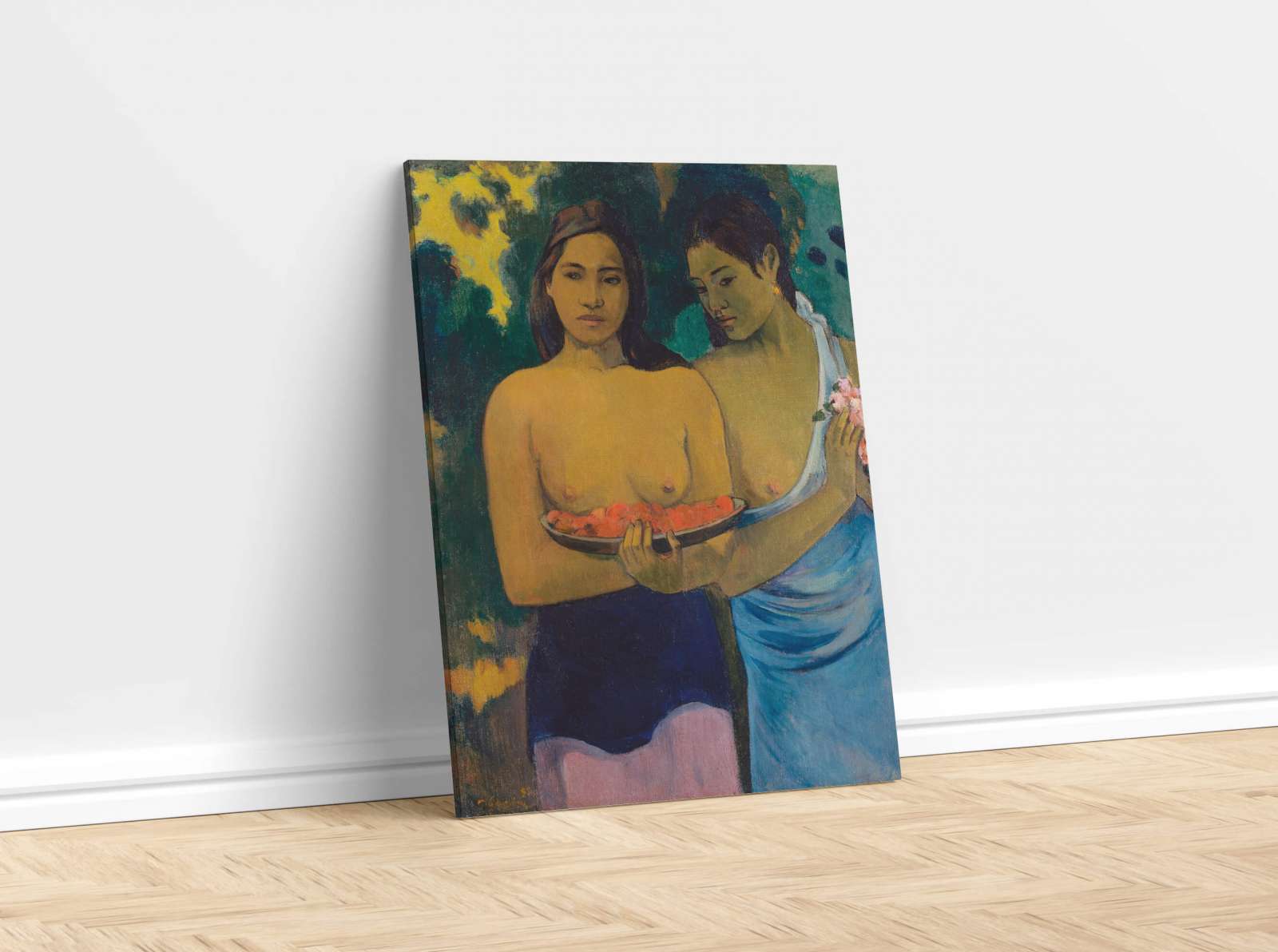 Reprodukcija „Dvi Taičio moterys“, Paul Gauguin (1899)
