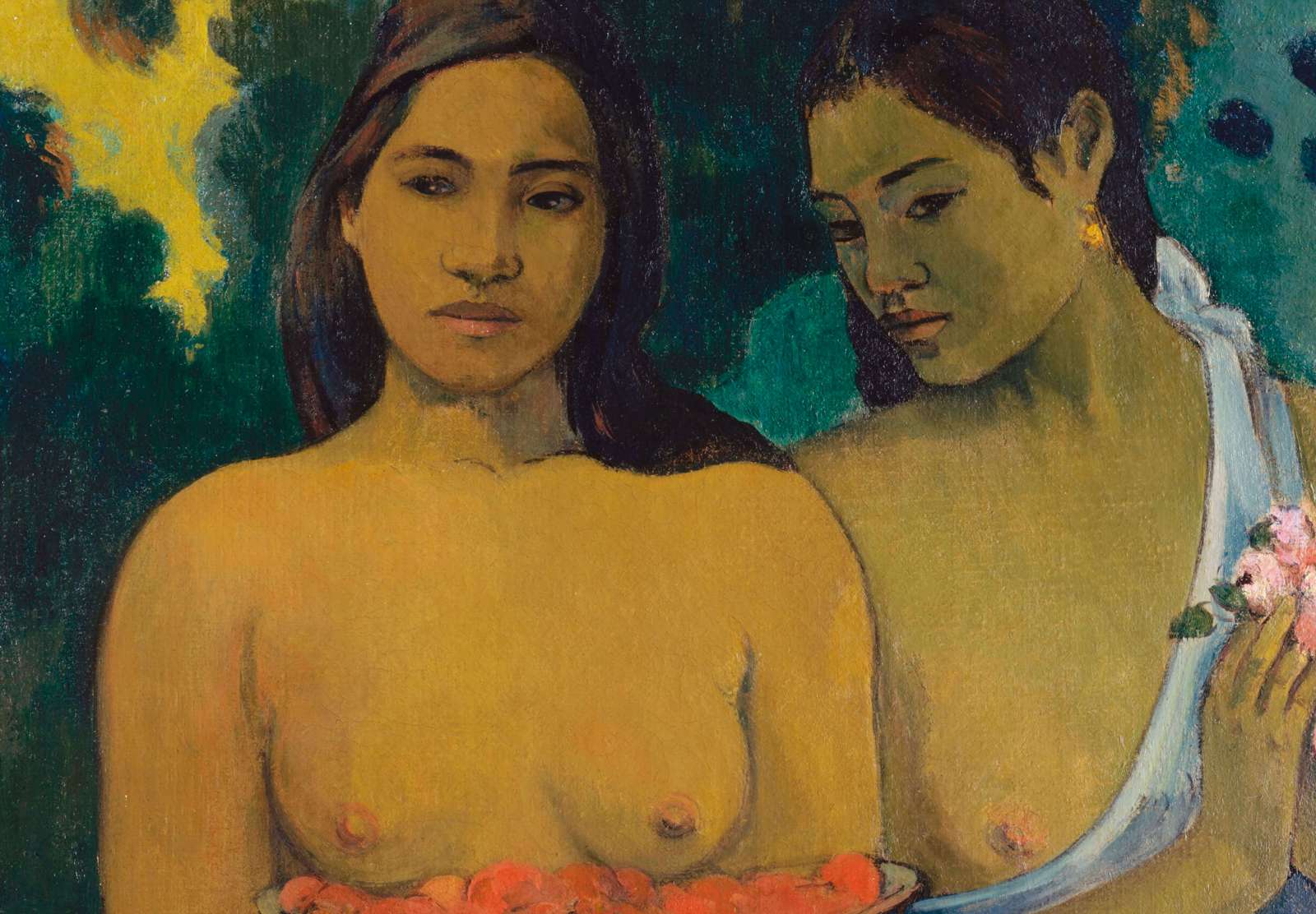 Reprodukcija „Dvi Taičio moterys“, Paul Gauguin (1899)