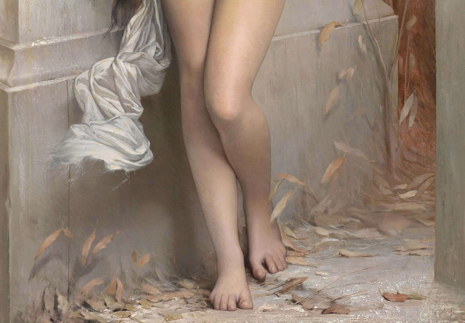 Reprodukcija „Žiogas“, Jules Lefebvre (1872)