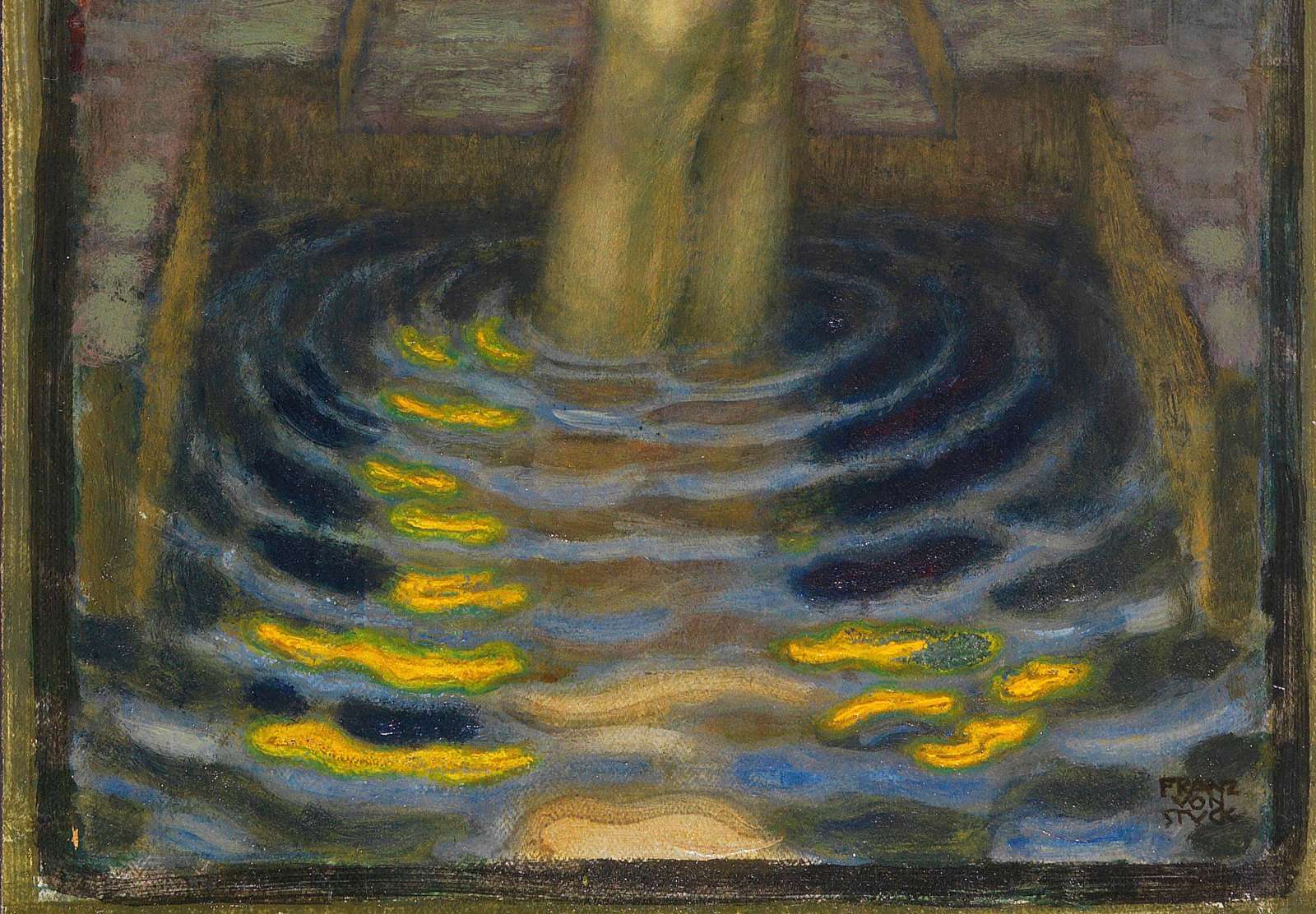 Reprodukcija „Besimaudanti Zuzana“, Franz von Stuck (1913)