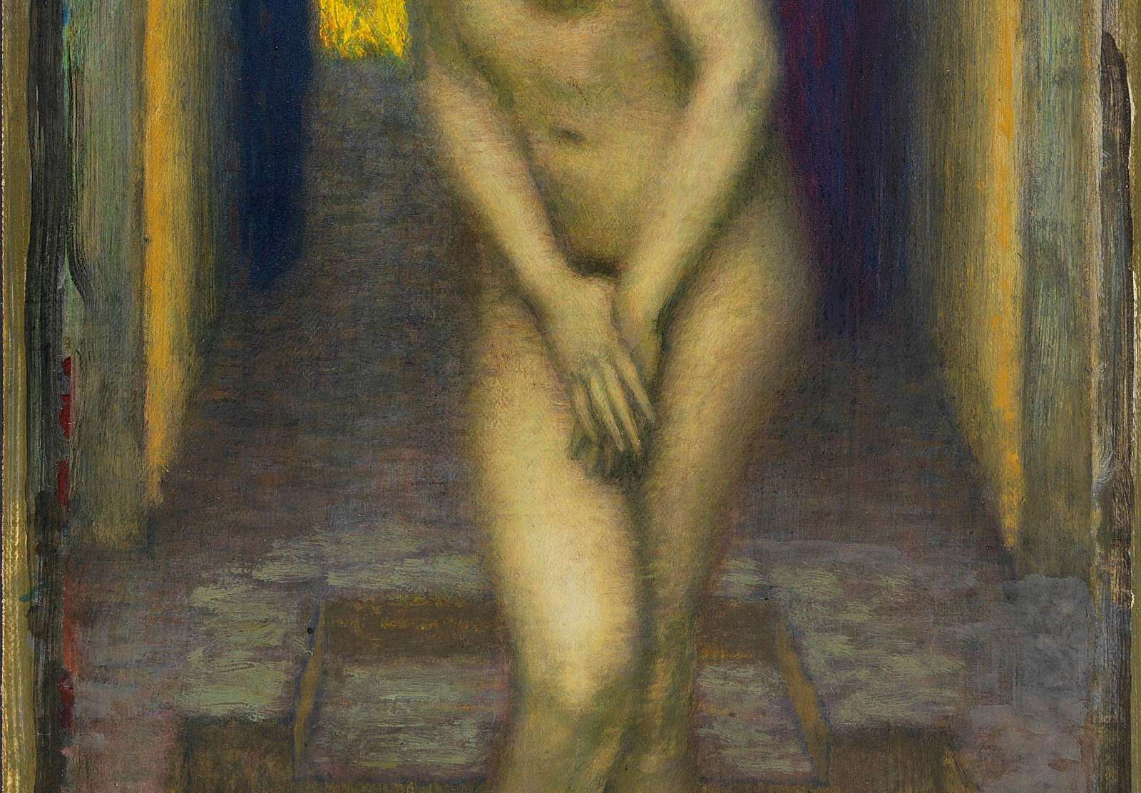 Reprodukcija „Besimaudanti Zuzana“, Franz von Stuck (1913)