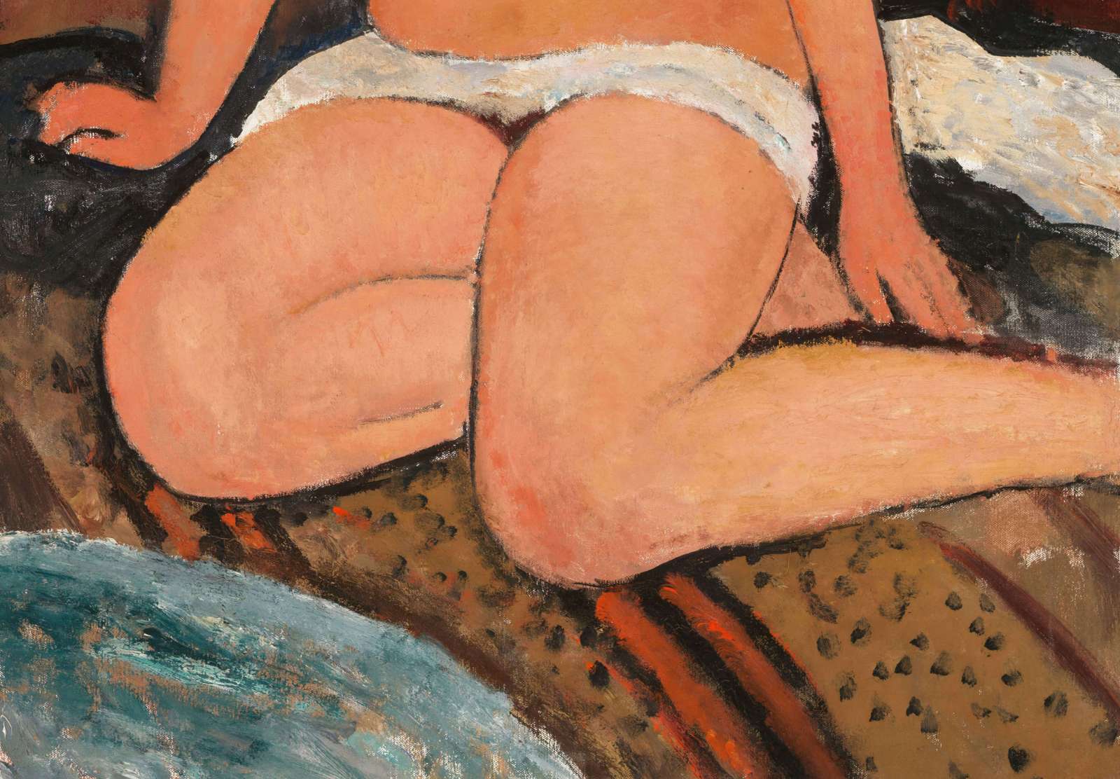 Reprodukcija „Sėdinti nuoga moteris“, Amedeo Modigliani (1917)
