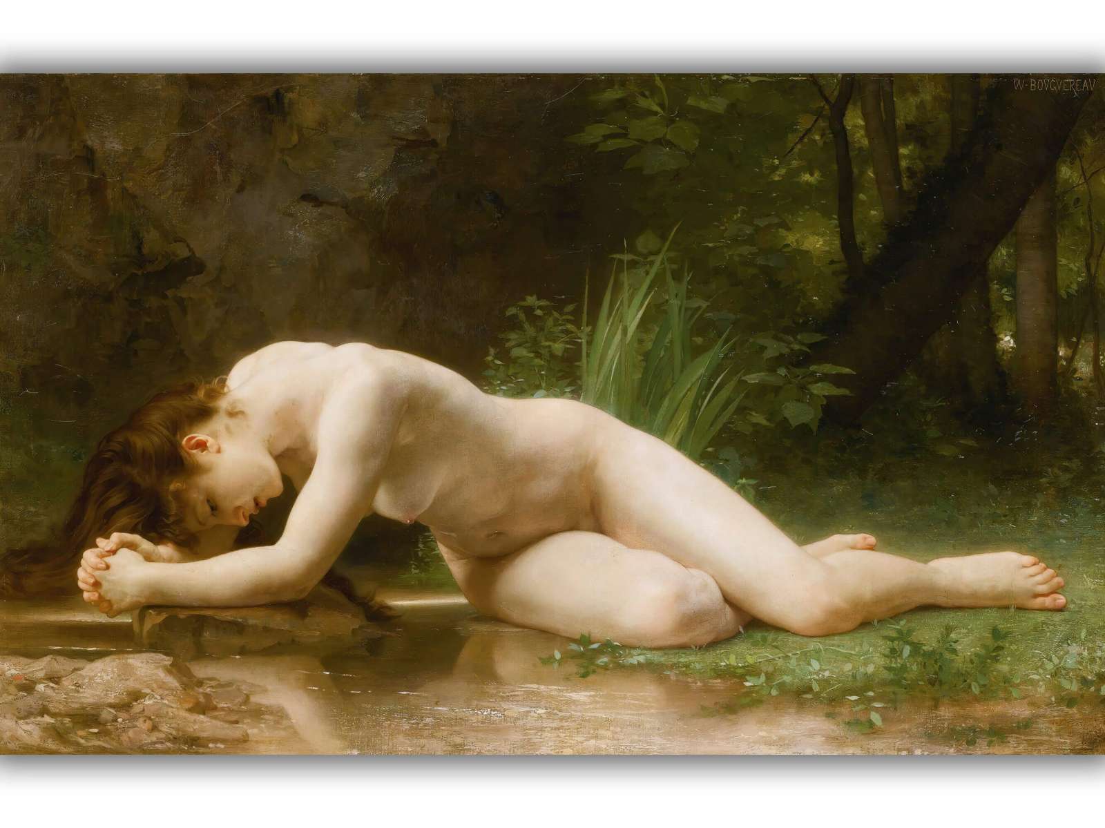 Reprodukcija „Biblis“, William Adolphe Bouguereau (1884)
