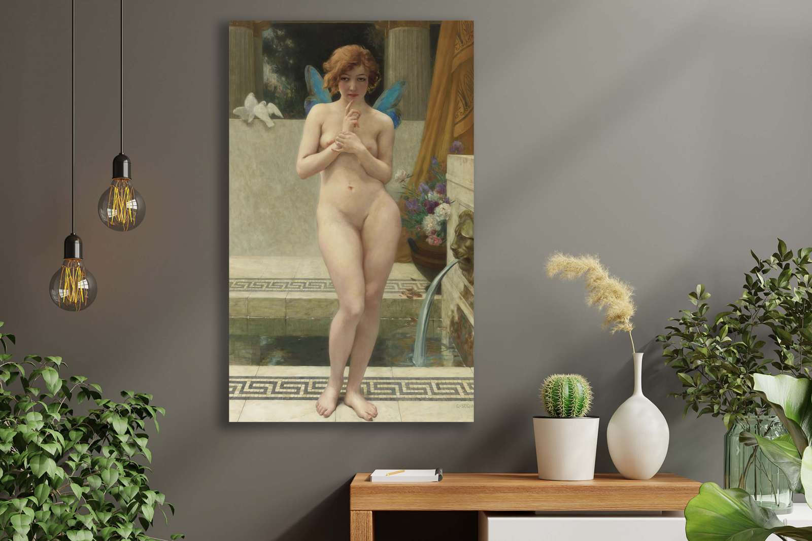Reprodukcija „Psichė prie fontano“, Guillaume Seignac