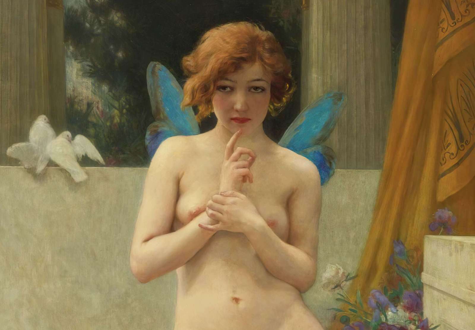 Reprodukcija „Psichė prie fontano“, Guillaume Seignac