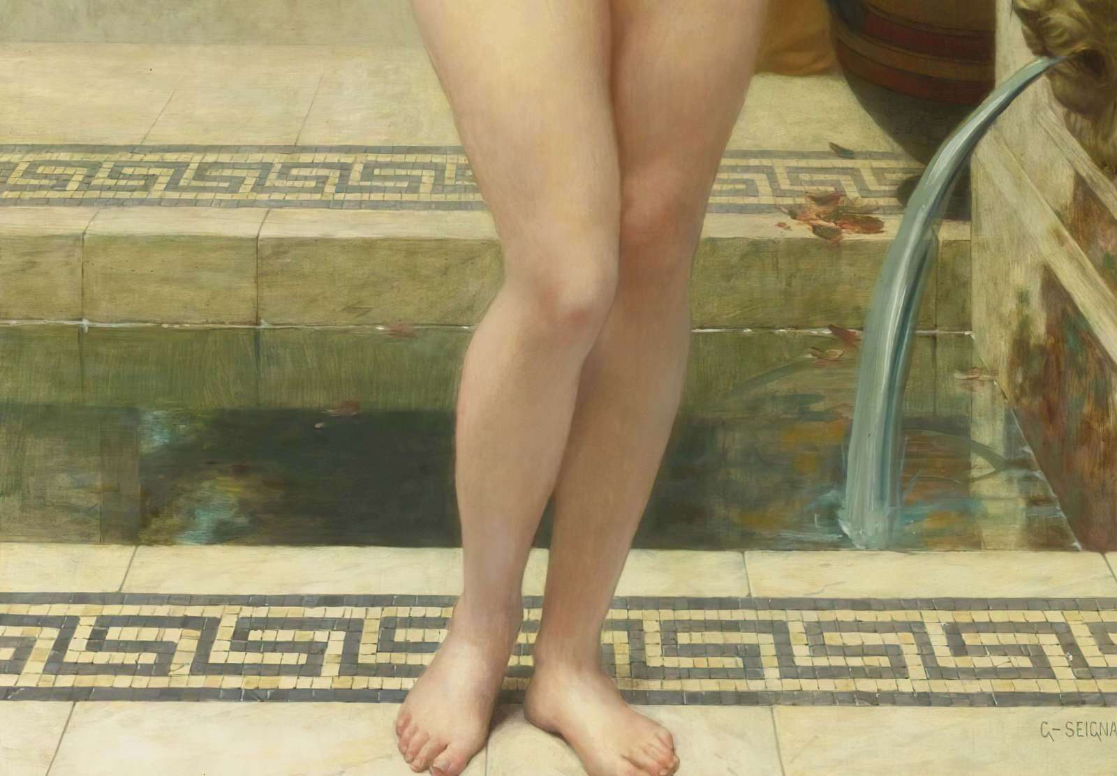 Reprodukcija „Psichė prie fontano“, Guillaume Seignac