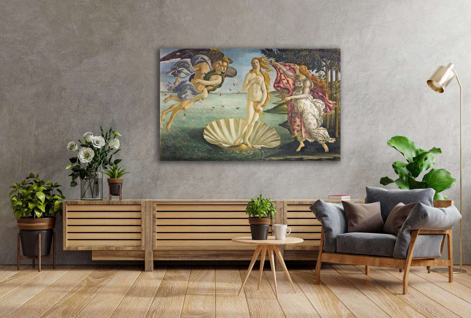 Reprodukcija „Veneros gimimas“, Sandro Botticelli (1485)