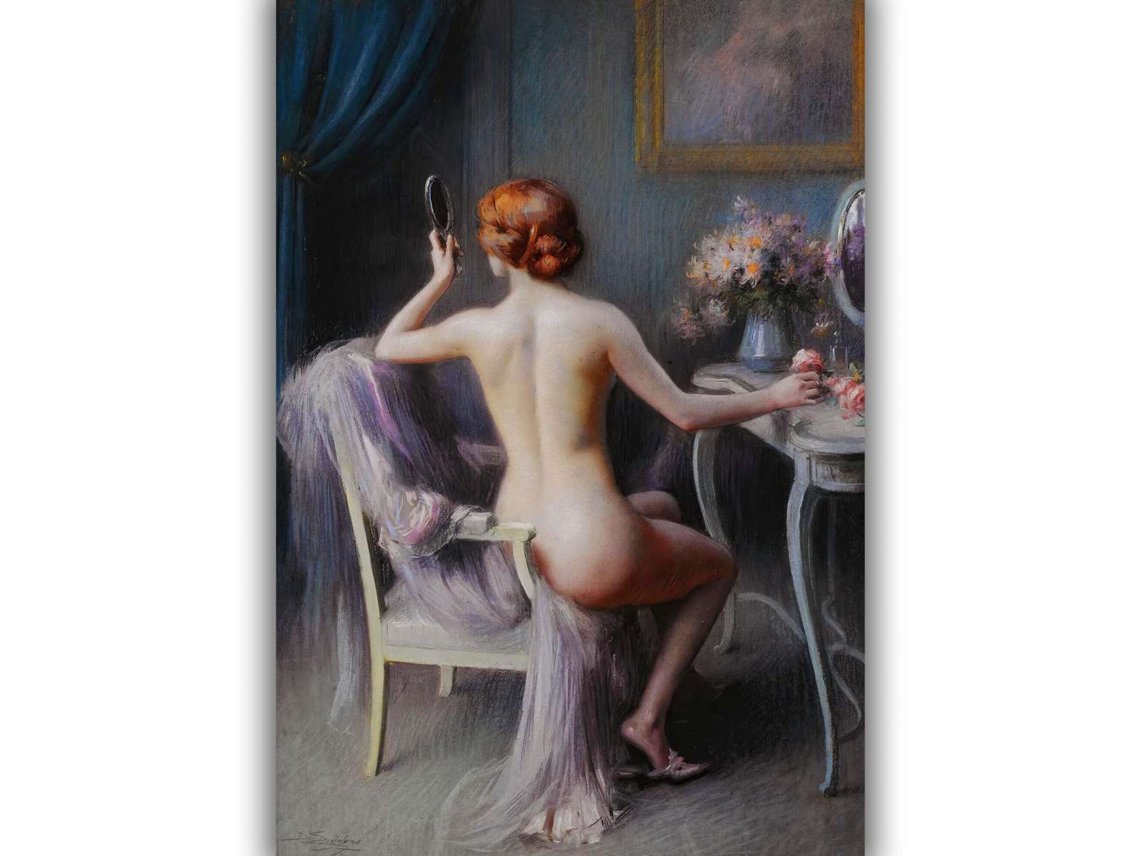 Reprodukcija „Nuoga prancūzė“, Delphin Enjolras