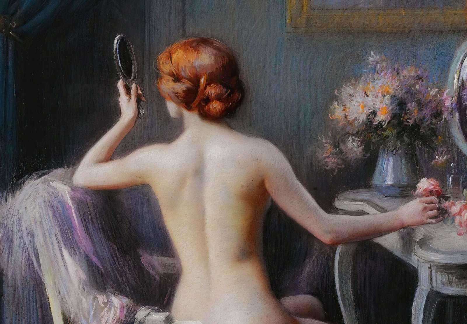 Reprodukcija „Nuoga prancūzė“, Delphin Enjolras