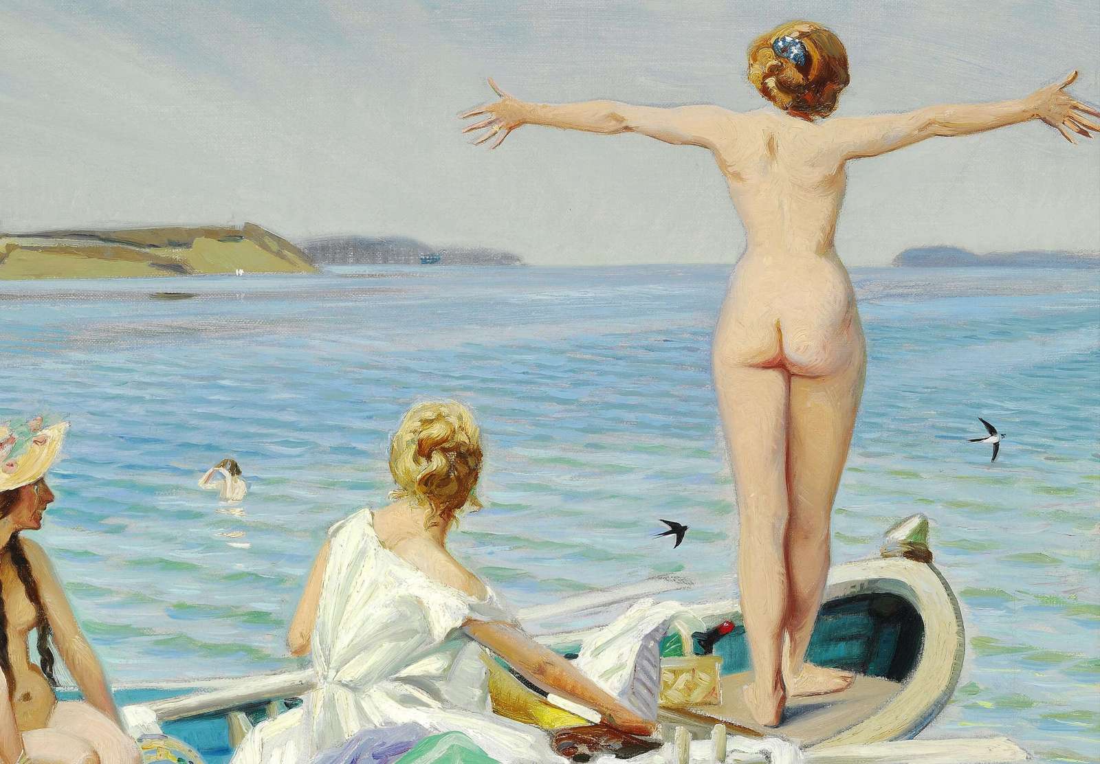Reprodukcija „Besimaudančios merginos“, Harald Slott-Møller