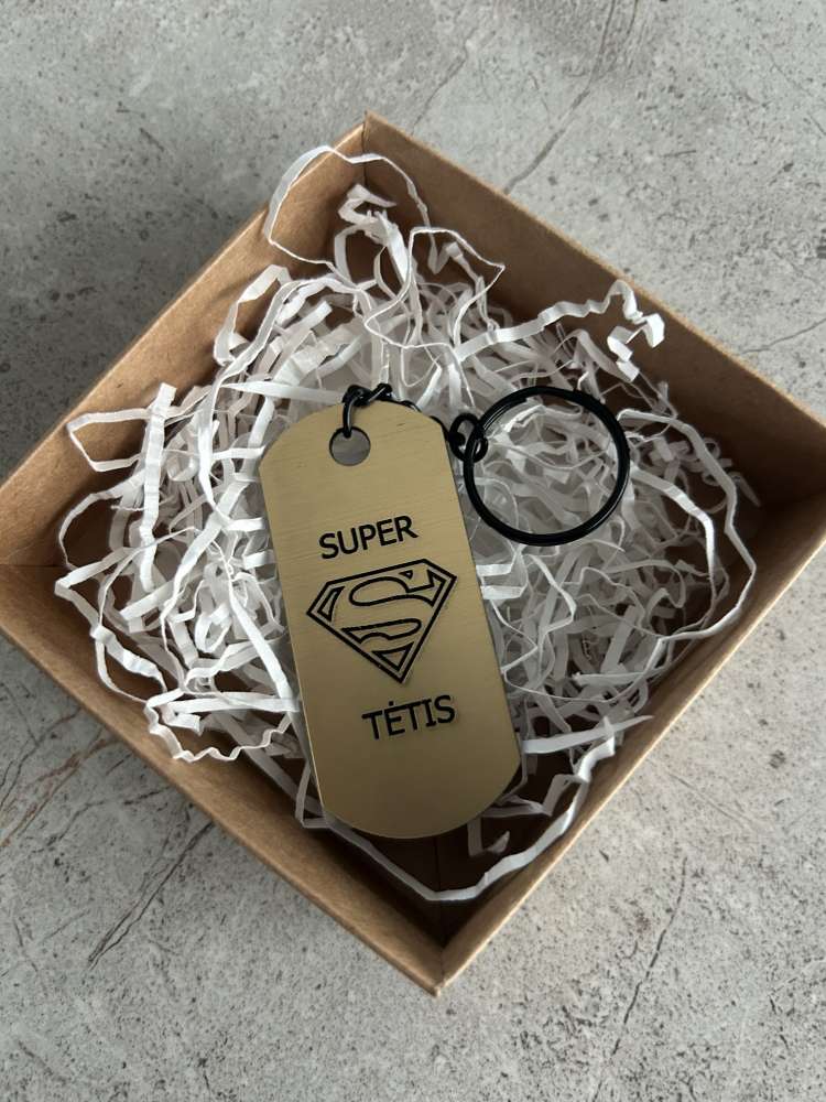 Raktų pakabukas Super tėtis