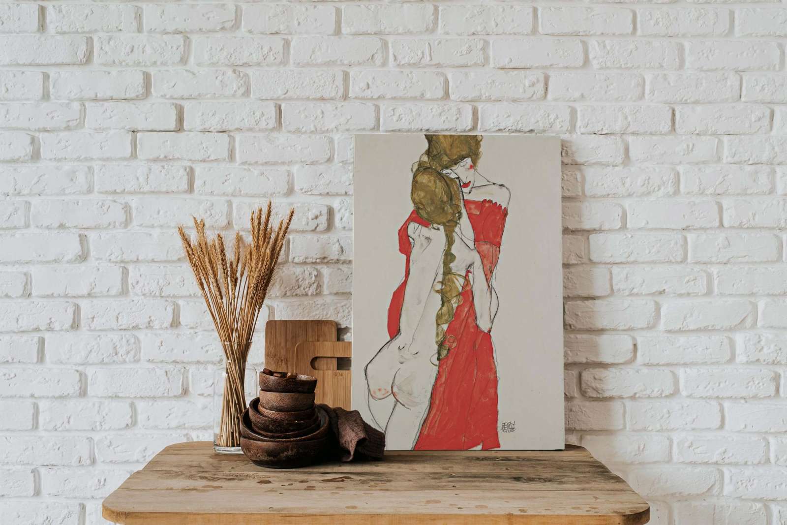 Reprodukcija „Mama ir dukra“, Egon Schiele (1913)