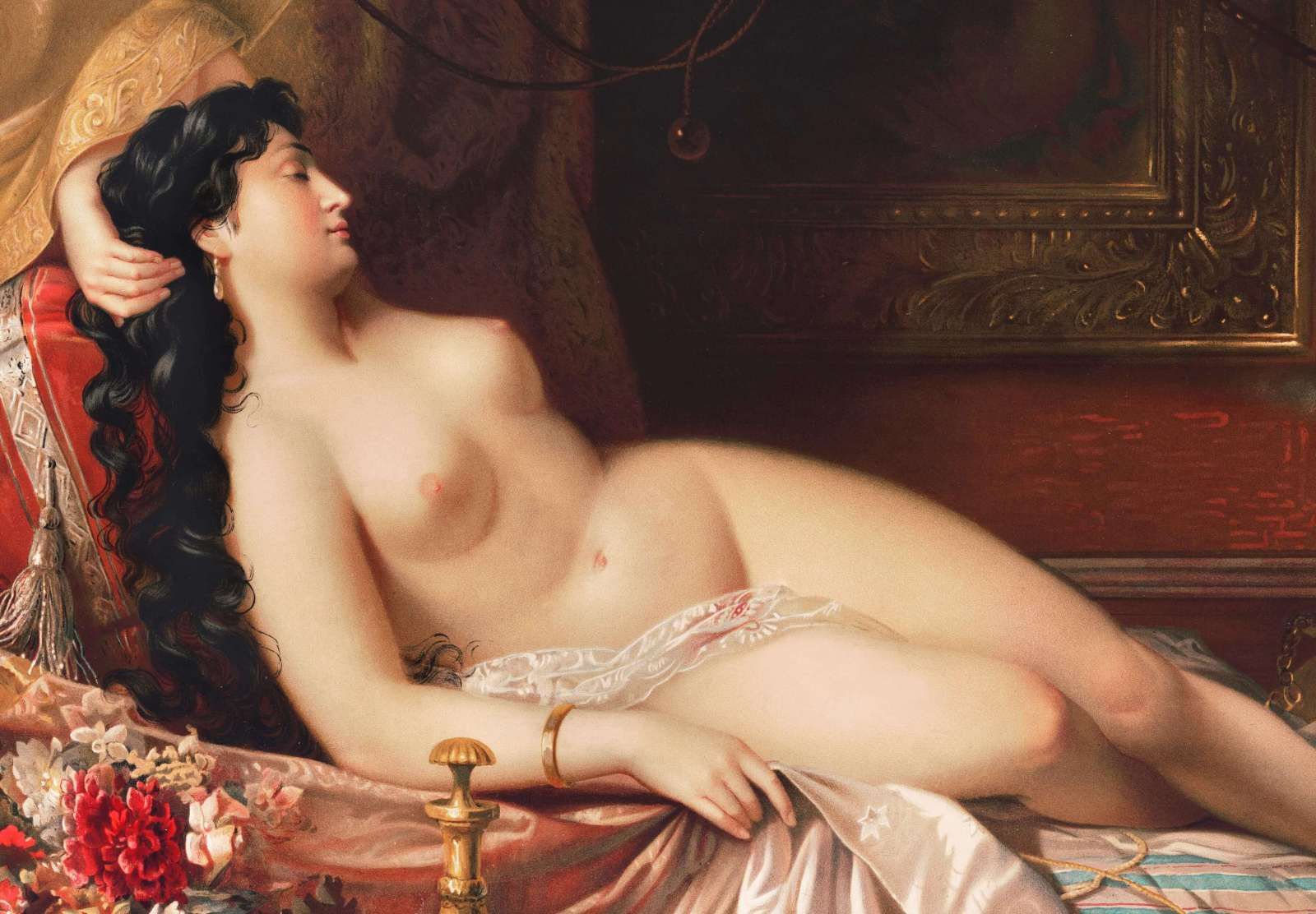 Reprodukcija „Jausminga miegančioji gražuolė“ (1873)